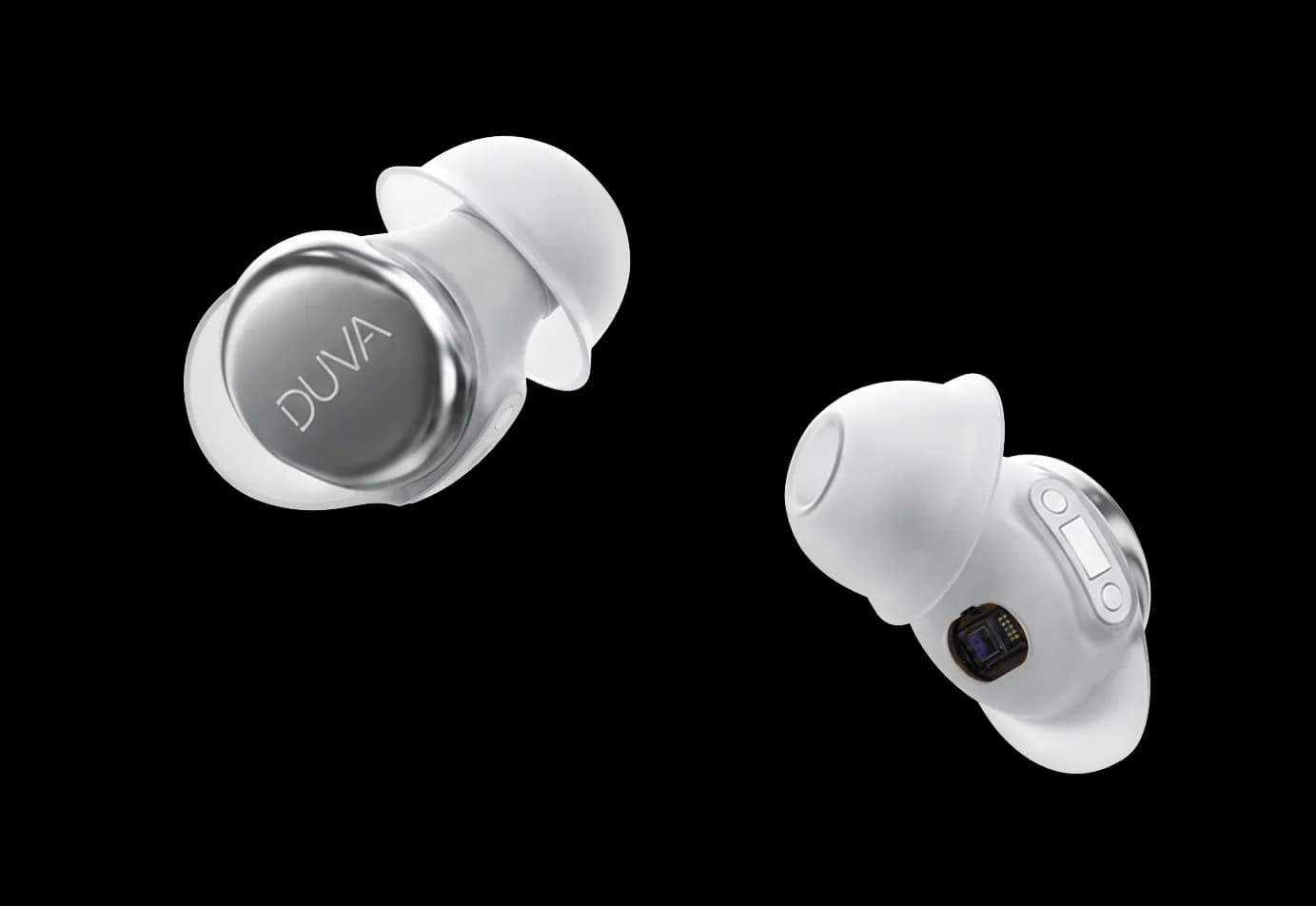 Silver DUVA One sleep earbuds