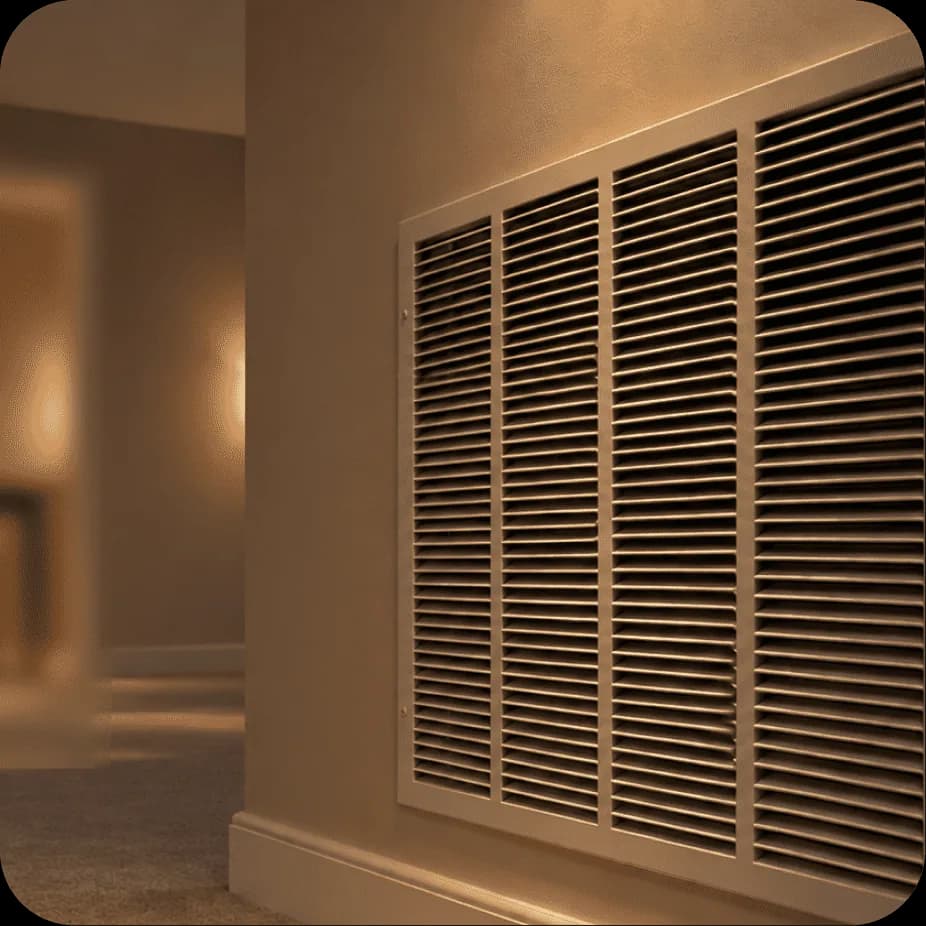 Air conditioning in a bedroom
