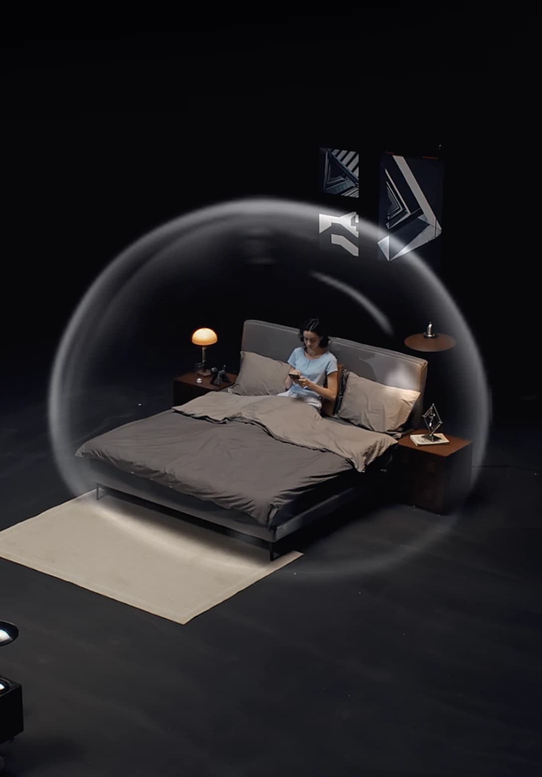 A quiet bedroom sheltered from outside noise
